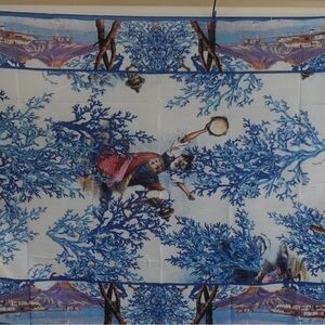 Antica Sartoria Elegant Blue and White Swim Sarong NWT 40X70 matching items list